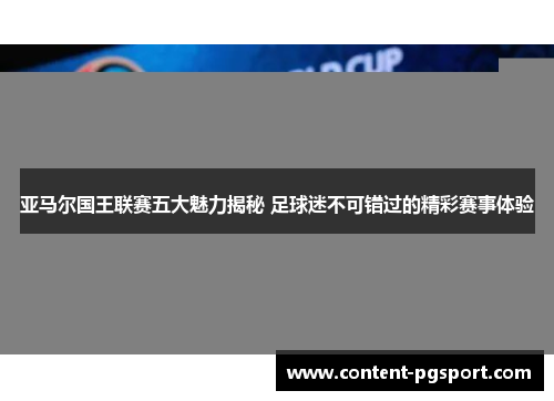 亚马尔国王联赛五大魅力揭秘 足球迷不可错过的精彩赛事体验